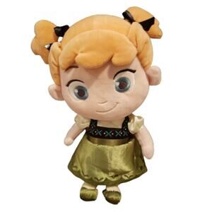 Disney Store Frozen Anna Young Anna T0ddler 13.5" Plush